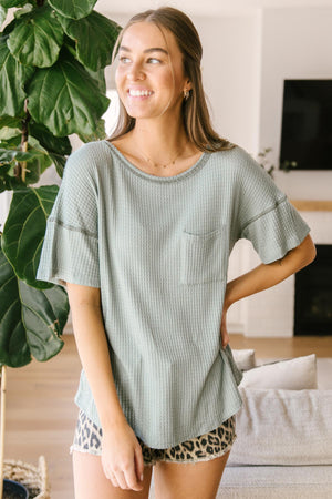 Always Be Yours Top in Sage