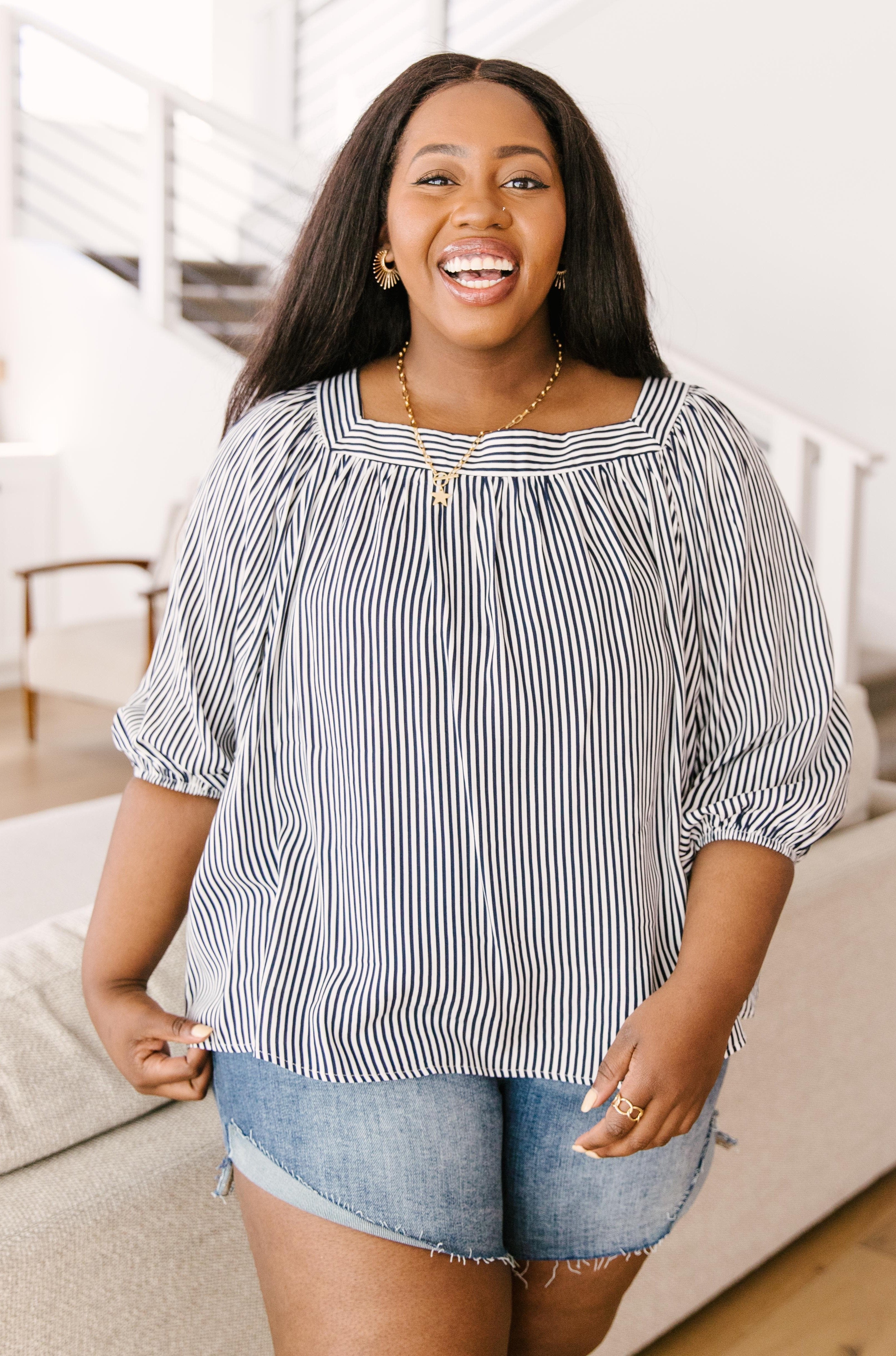 Bring It Back Stripes Blouse