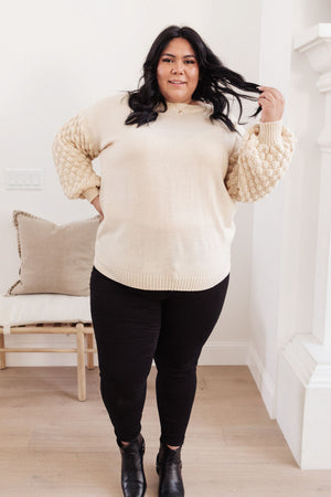 Bubbly B Sweater In Ivory