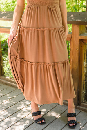 Calm Morning Tiered Dress
