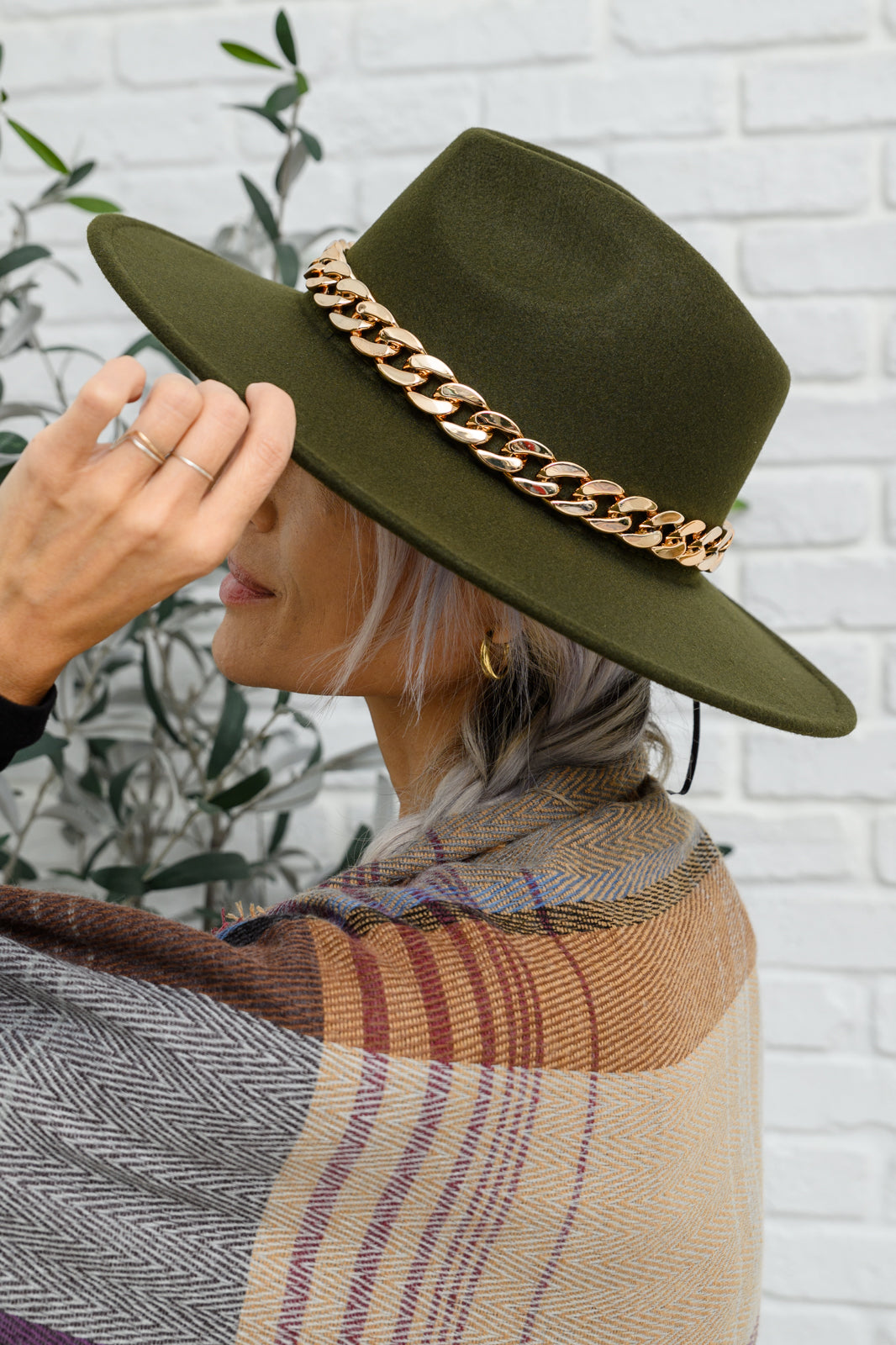 Can Have It All Wide Brim Hat In Olive