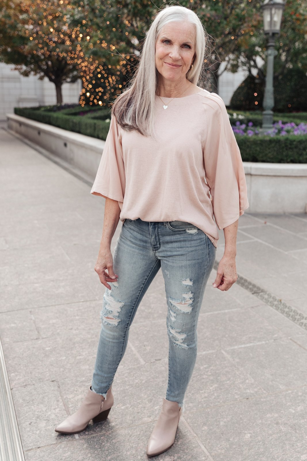 Choir Of Angels Top in Mauve