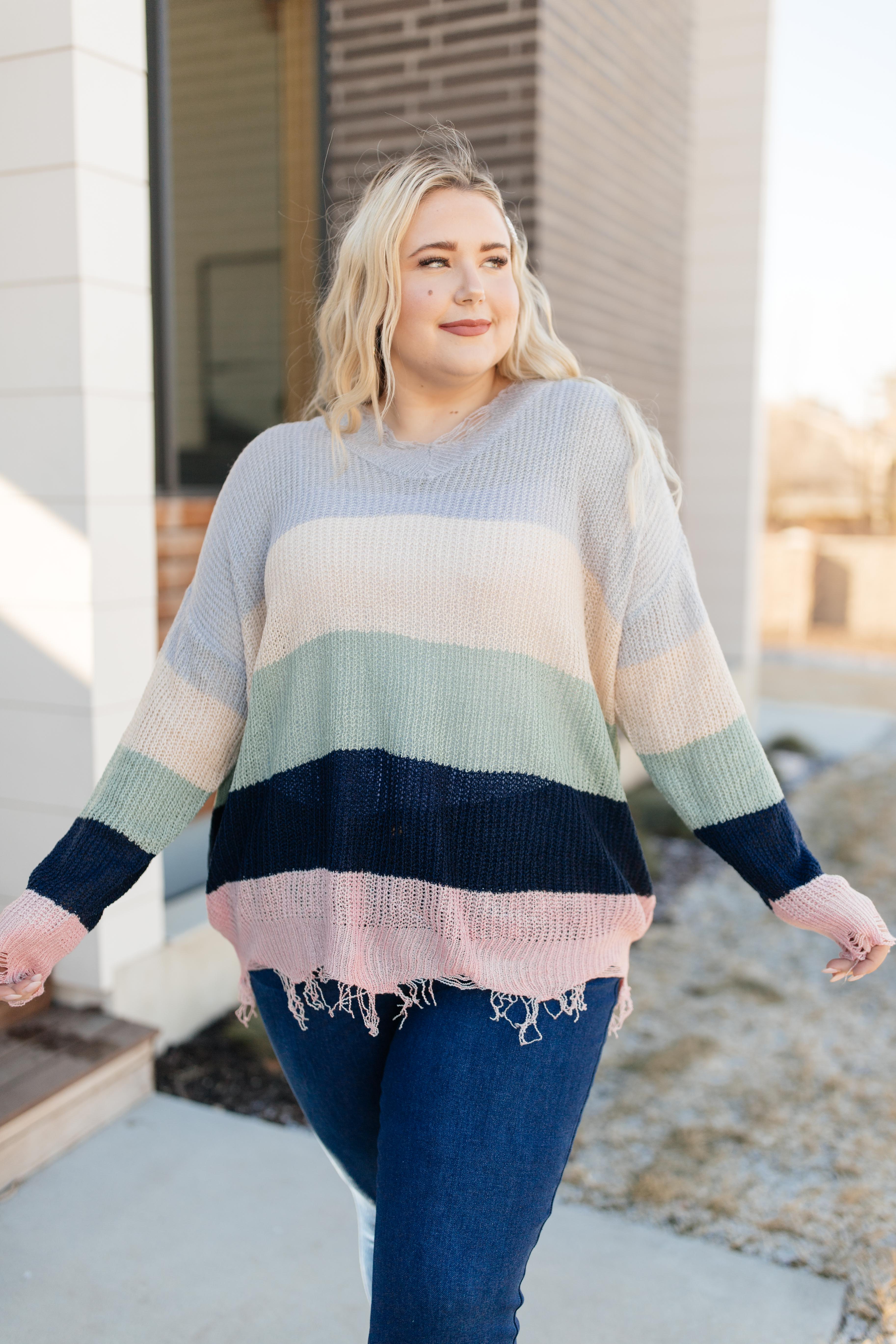 Deliah Distressed Sweater