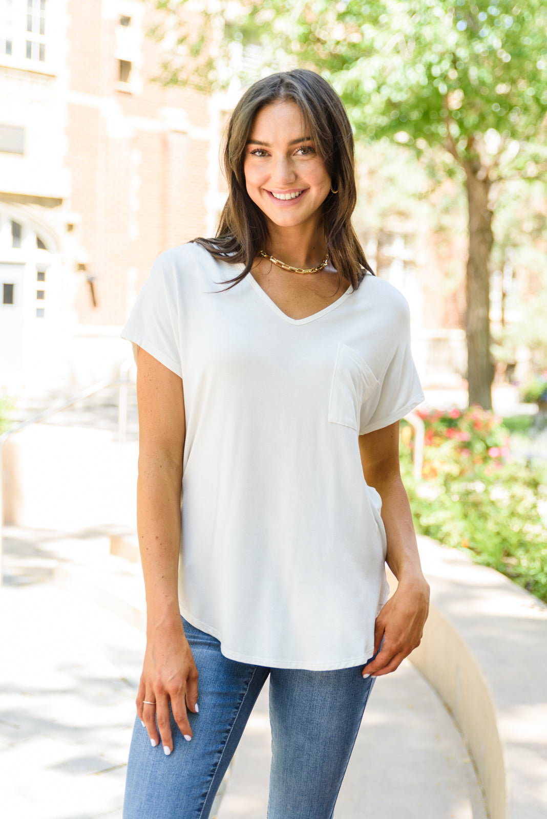 Feel The Zen Tee in Ivory