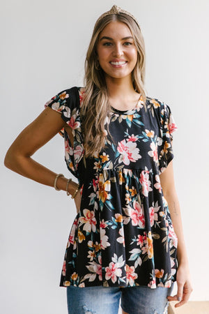 Floral A-line top