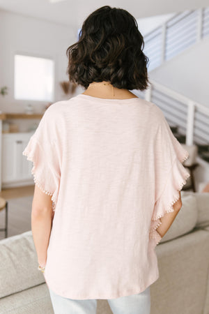Lea Layered Top In Pink