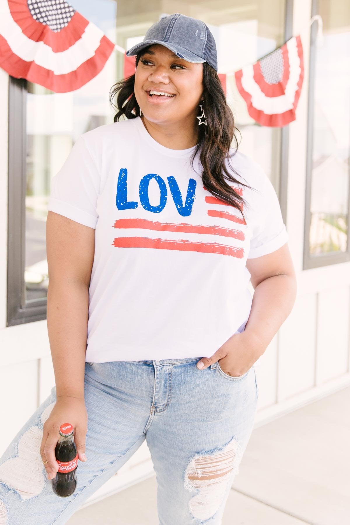 Love For The Flag Graphic Tee