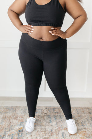 Lucy Lounging Leggings in Black