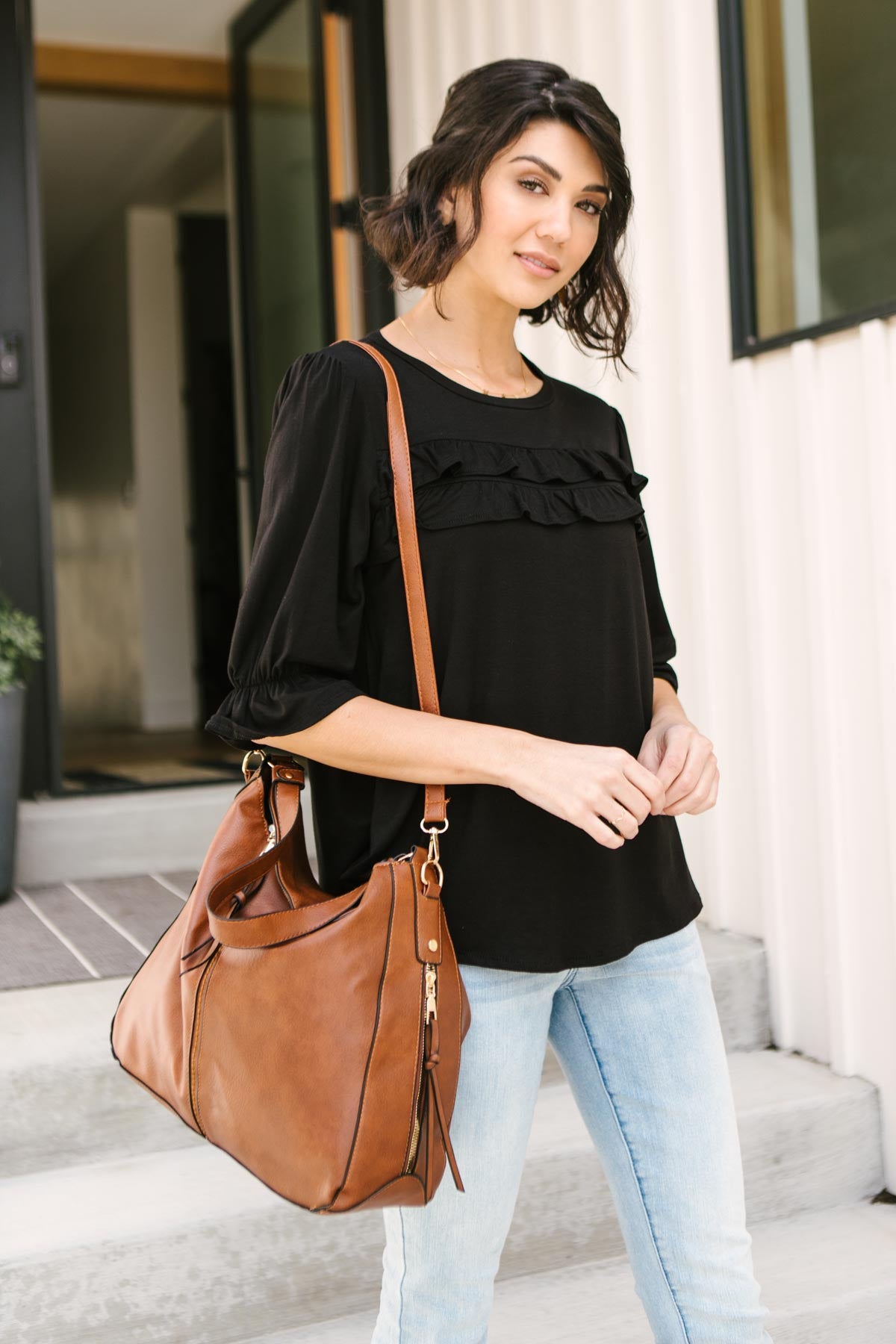 Raven Ruffles Top