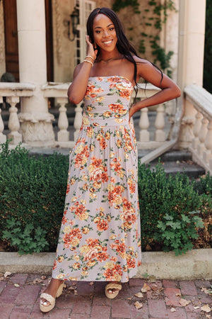 DELETE THIS PRODUCT Romantic Roses Maxi Dress in Lavender