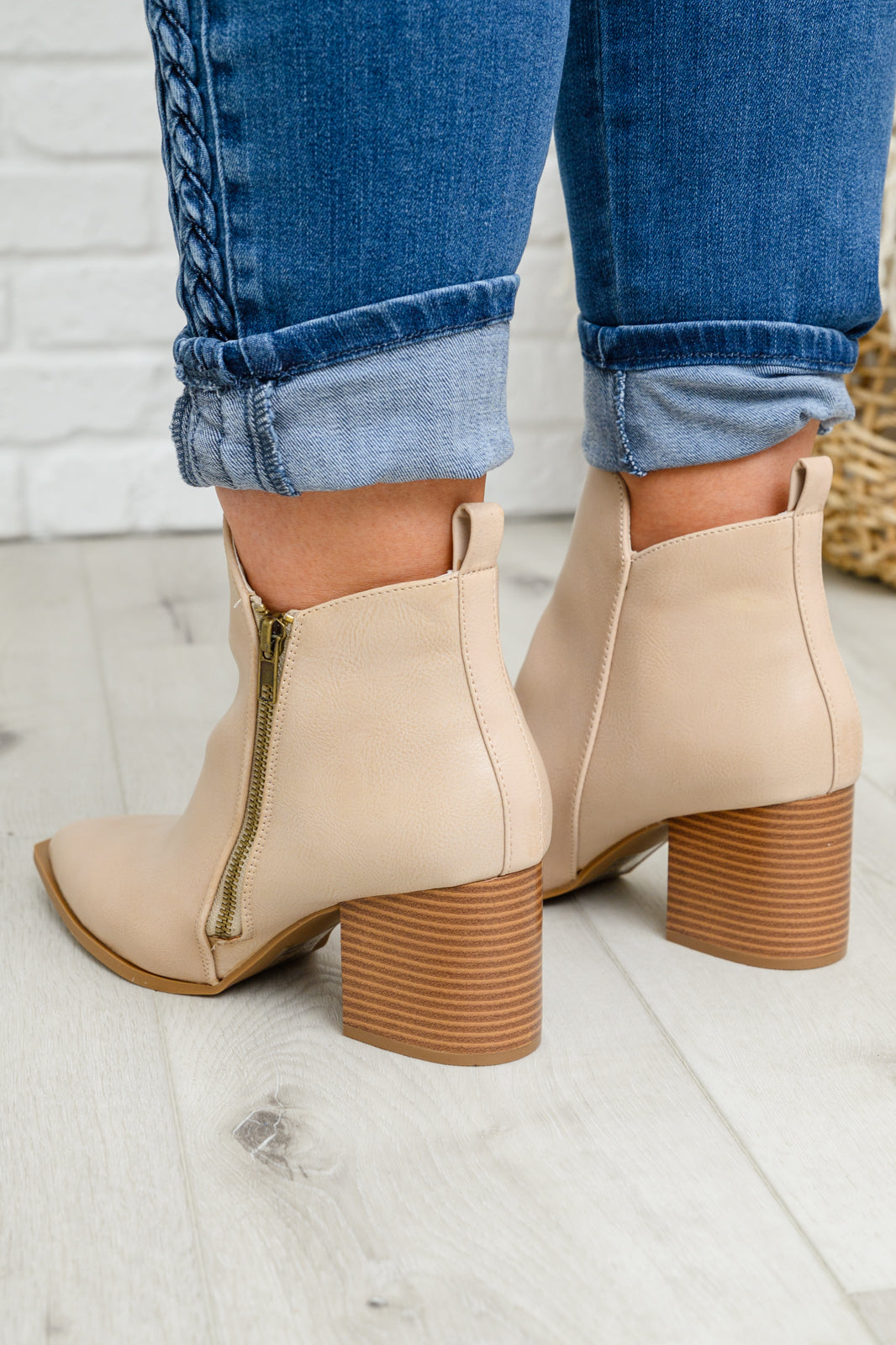 Ruby Ankle Boot In Beige