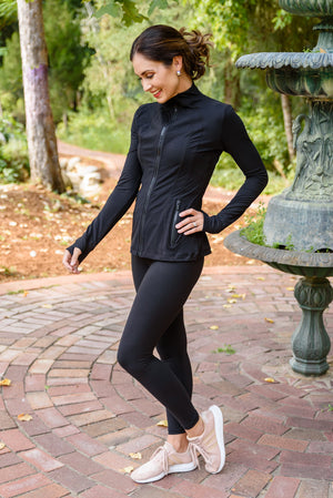 Staying Swift Activewear Jacket In Black
