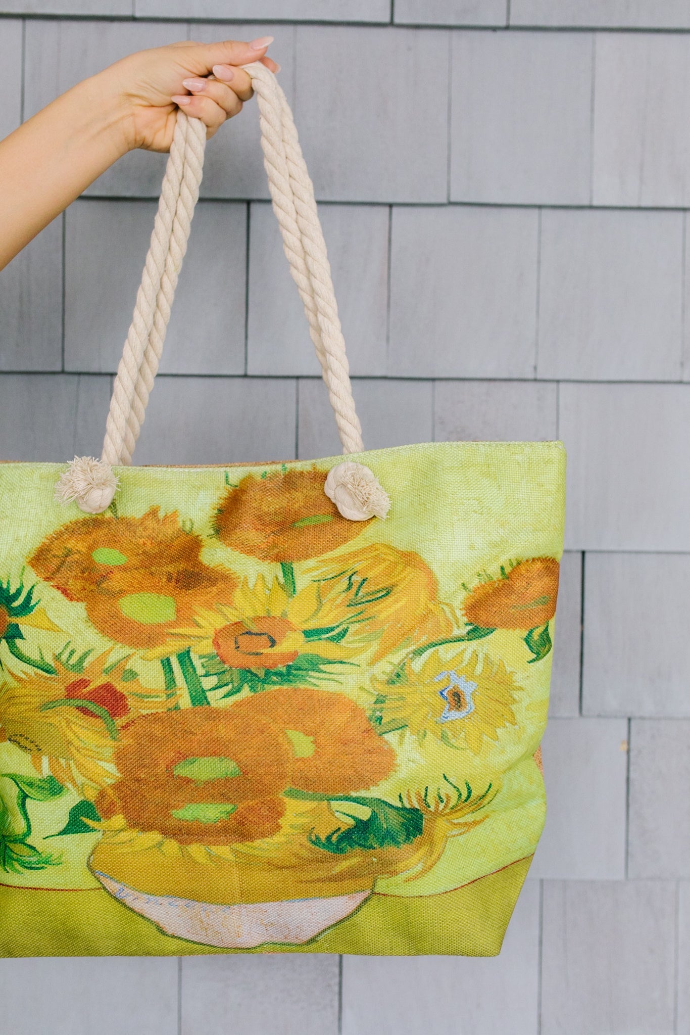 Sunflower Painting Tote