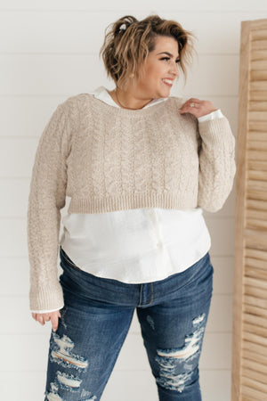 The Janessa Cropped Sweater Top