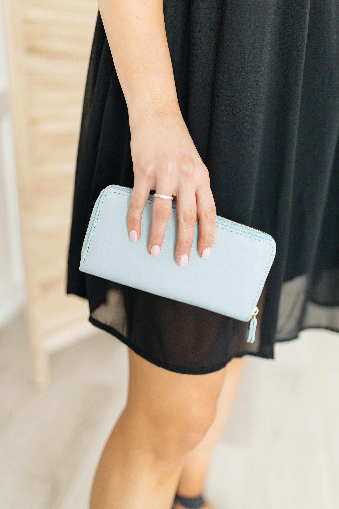 The Perfect Clutch in Mint Blue