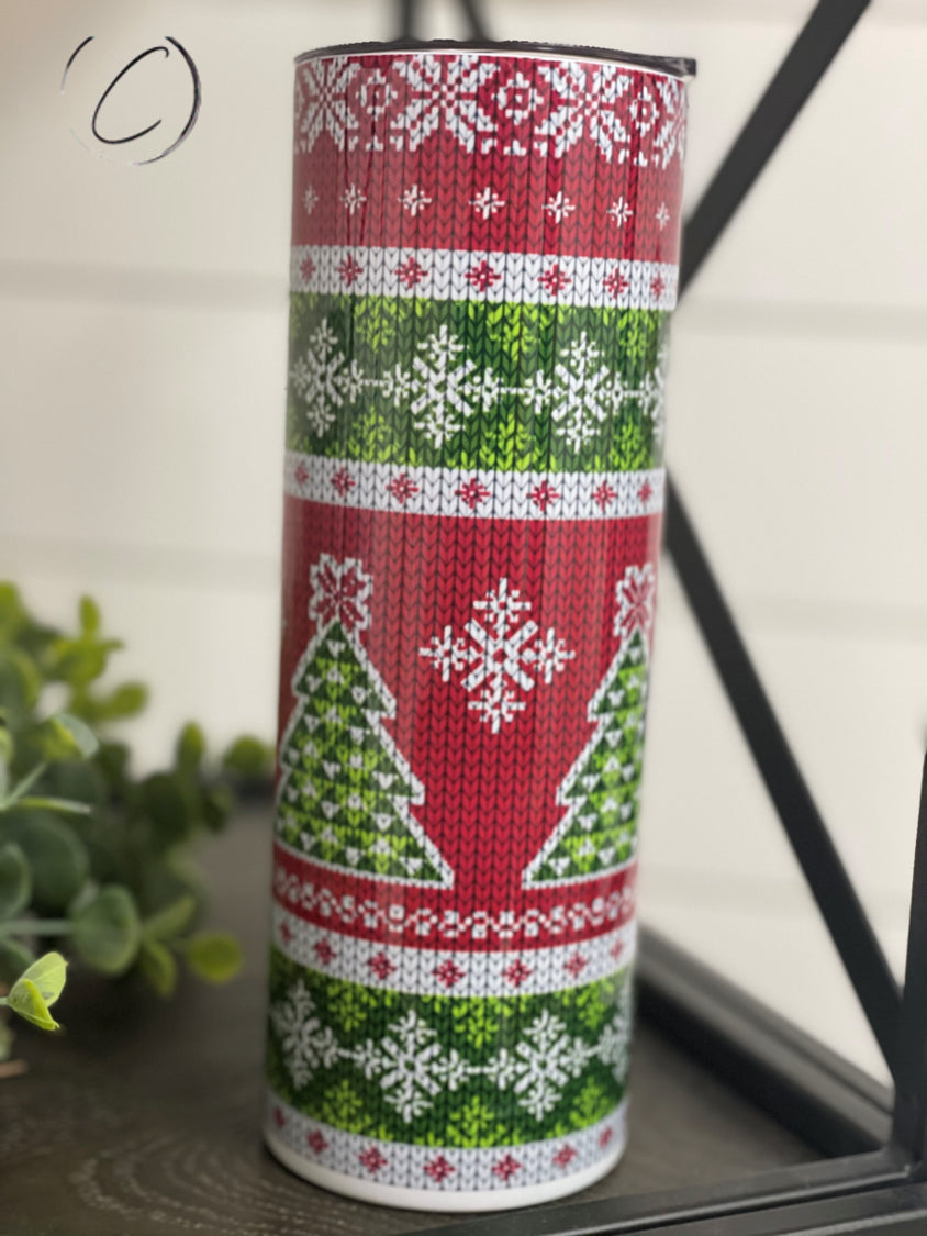PREORDER: Ugly Sweater 20oz Skinny Tumbler