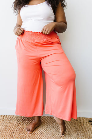Go Get 'Em Gaucho Pants In Coral
